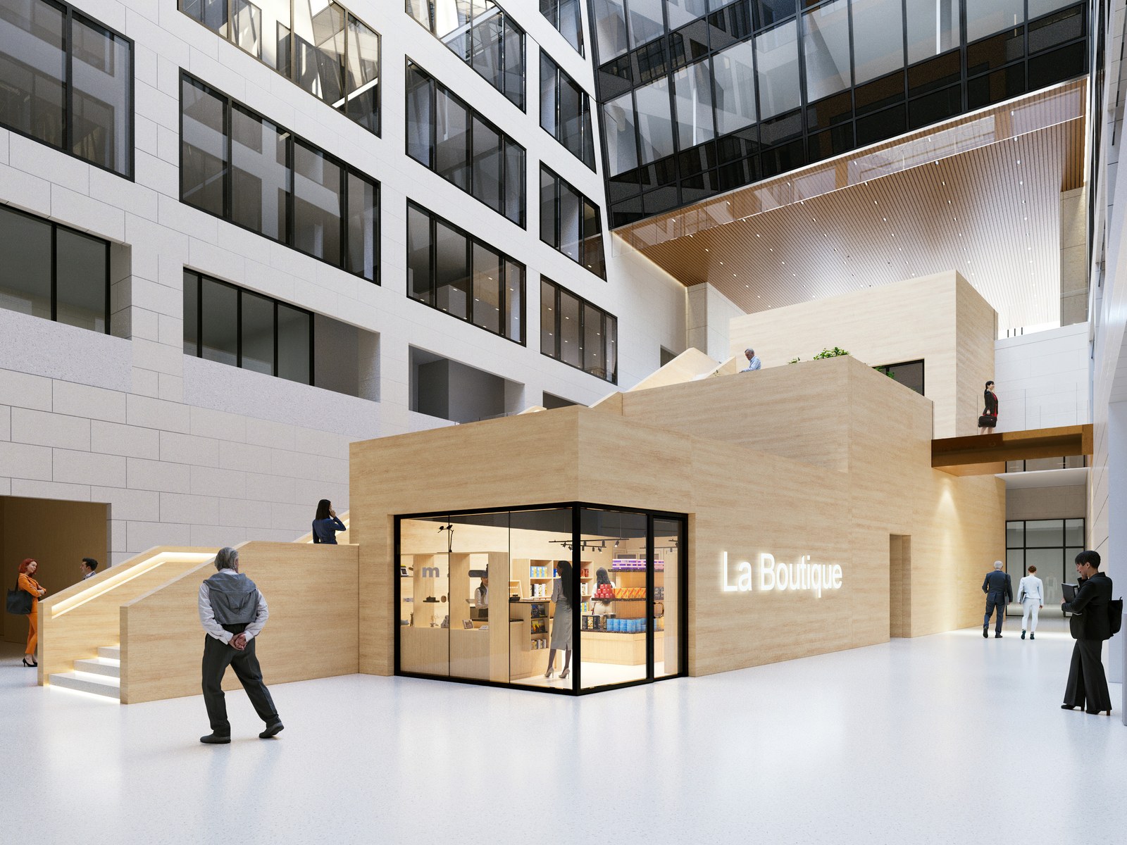 Atrium, Projet Campus Immeuble A5, Paris