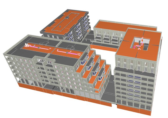 Maquette BIM — 99 logements, Évry-Courcouronnes