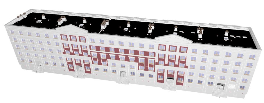 Maquette BIM — réhabilitation Quartier des Tilleuls, Blanc-Mesnil